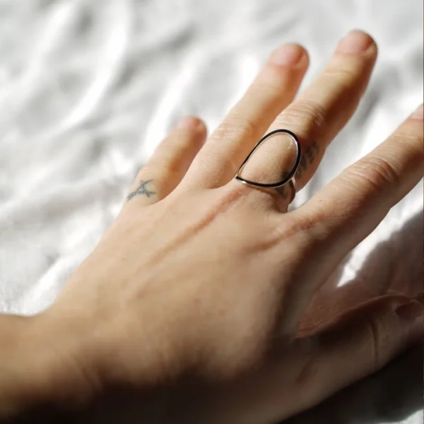 anillo ovalado circunferencia